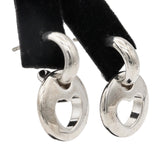 1999 Tiffany & Co. Sterling Silver Heart Stencil Cut Out Earrings