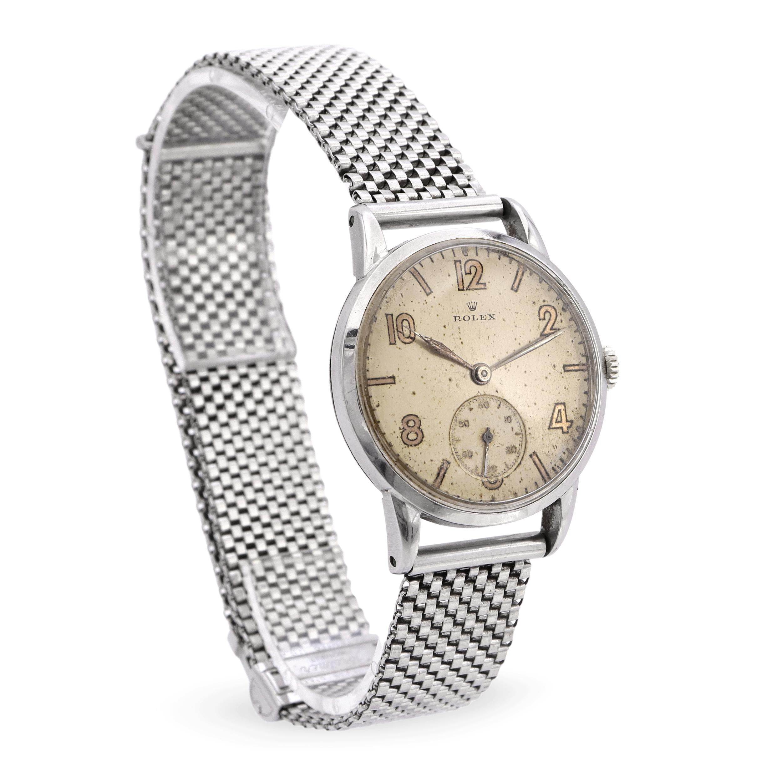 Vintage 1954 Rolex Small Second Manual Wind Watch Ref. 3882