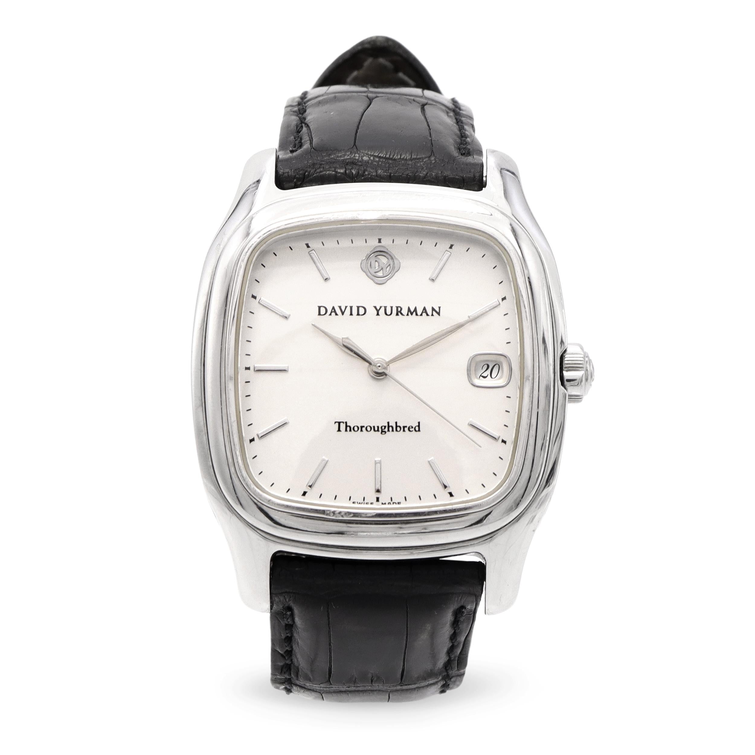 David Yurman Thoroughbred Stainless Steel Date Quartz Men’s Watch T302-LST