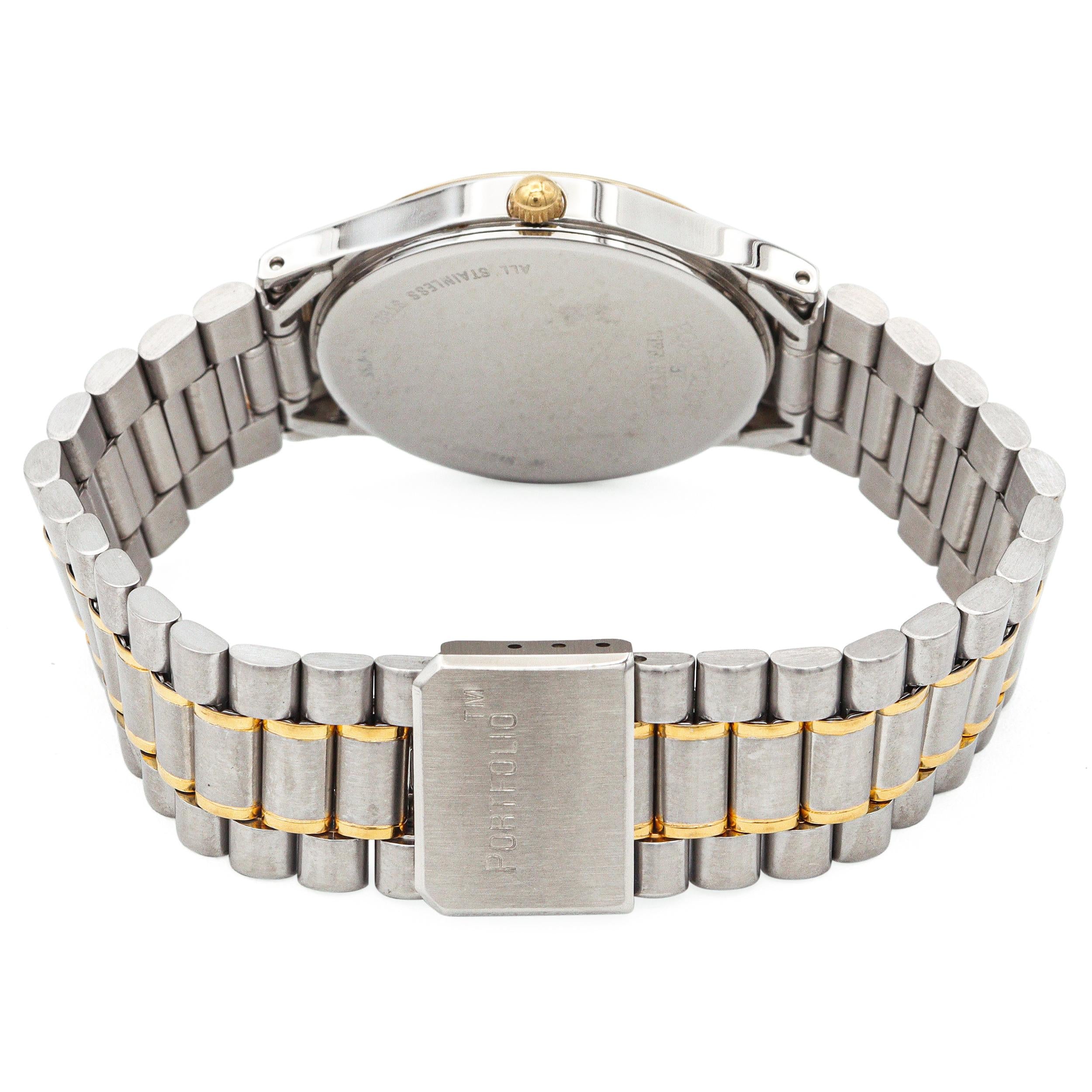 Portfolio by Tiffany & Co. Two-Tone Stainless Steel Quartz Men's Watch