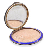 Antique 900 Silver and Enamel Painted Makeup Compact