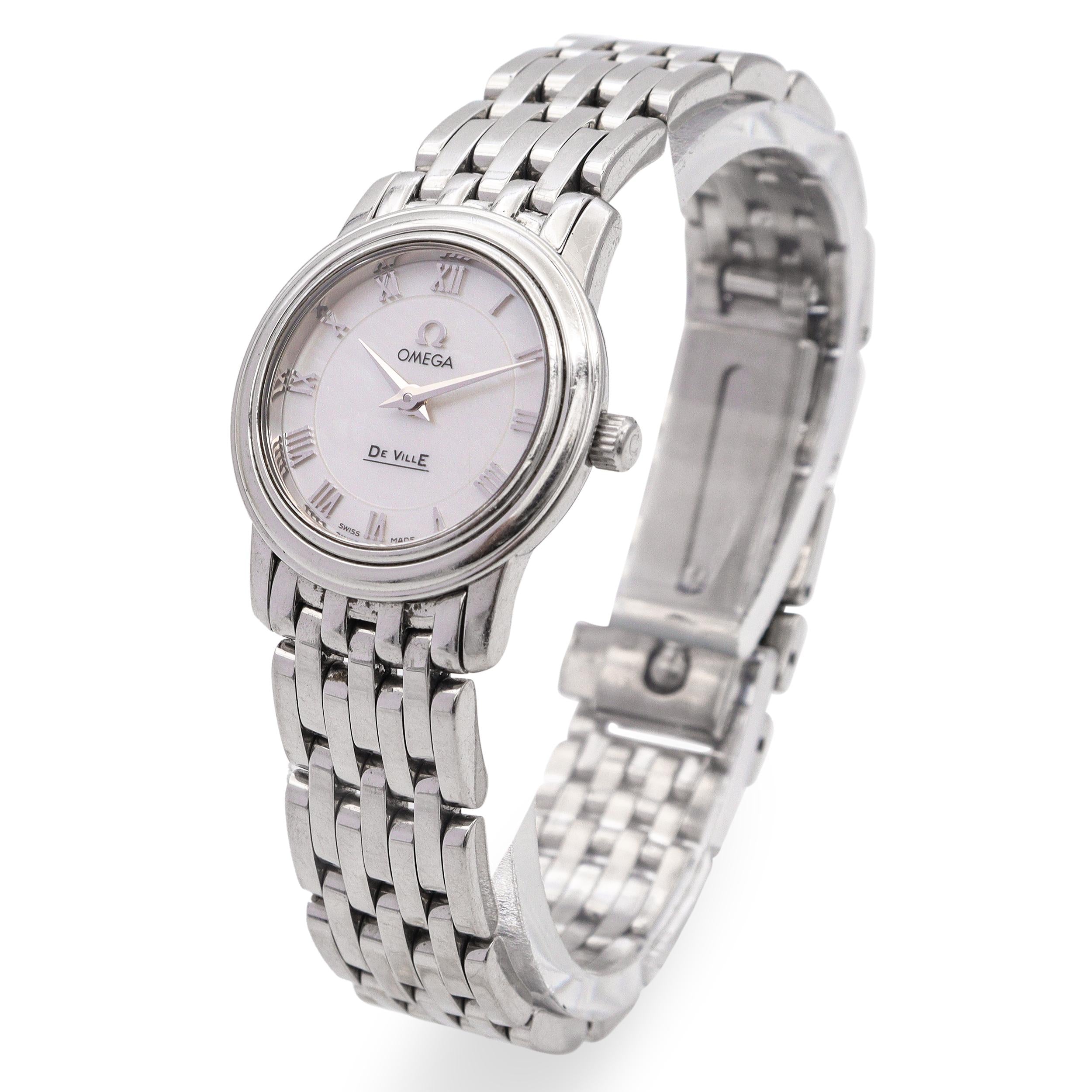 Omega De Ville Prestige Mother of Pearl Dial Quartz Women's Watch