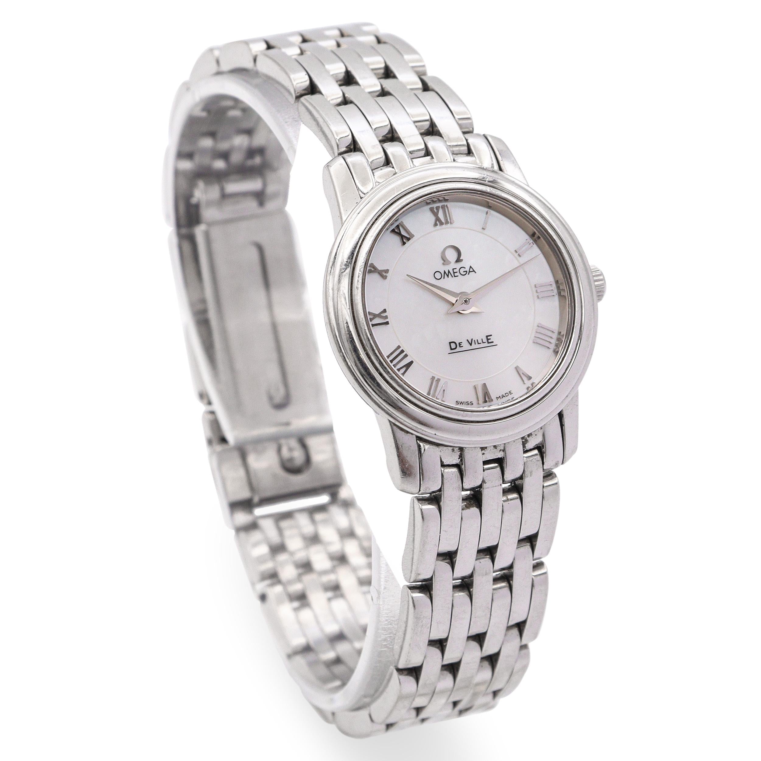 Omega De Ville Prestige Mother of Pearl Dial Quartz Women's Watch
