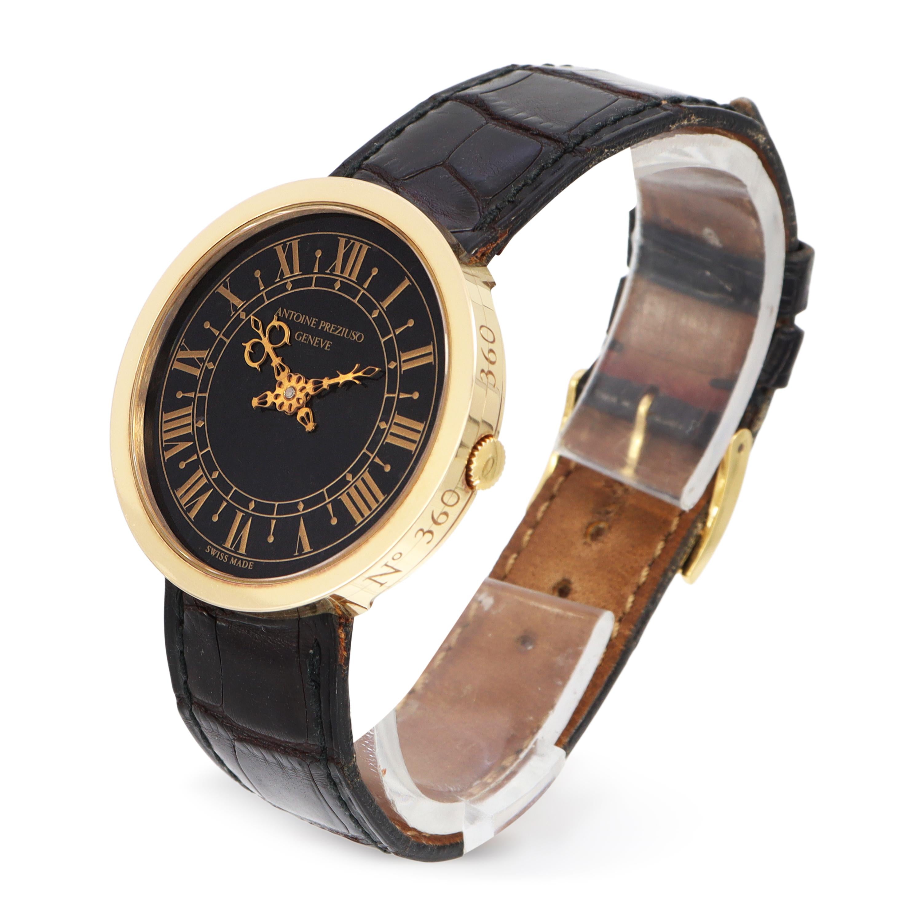 Antoine Preziuso 18k Yellow Gold Genève Siena Limited Edition Automatic Watch