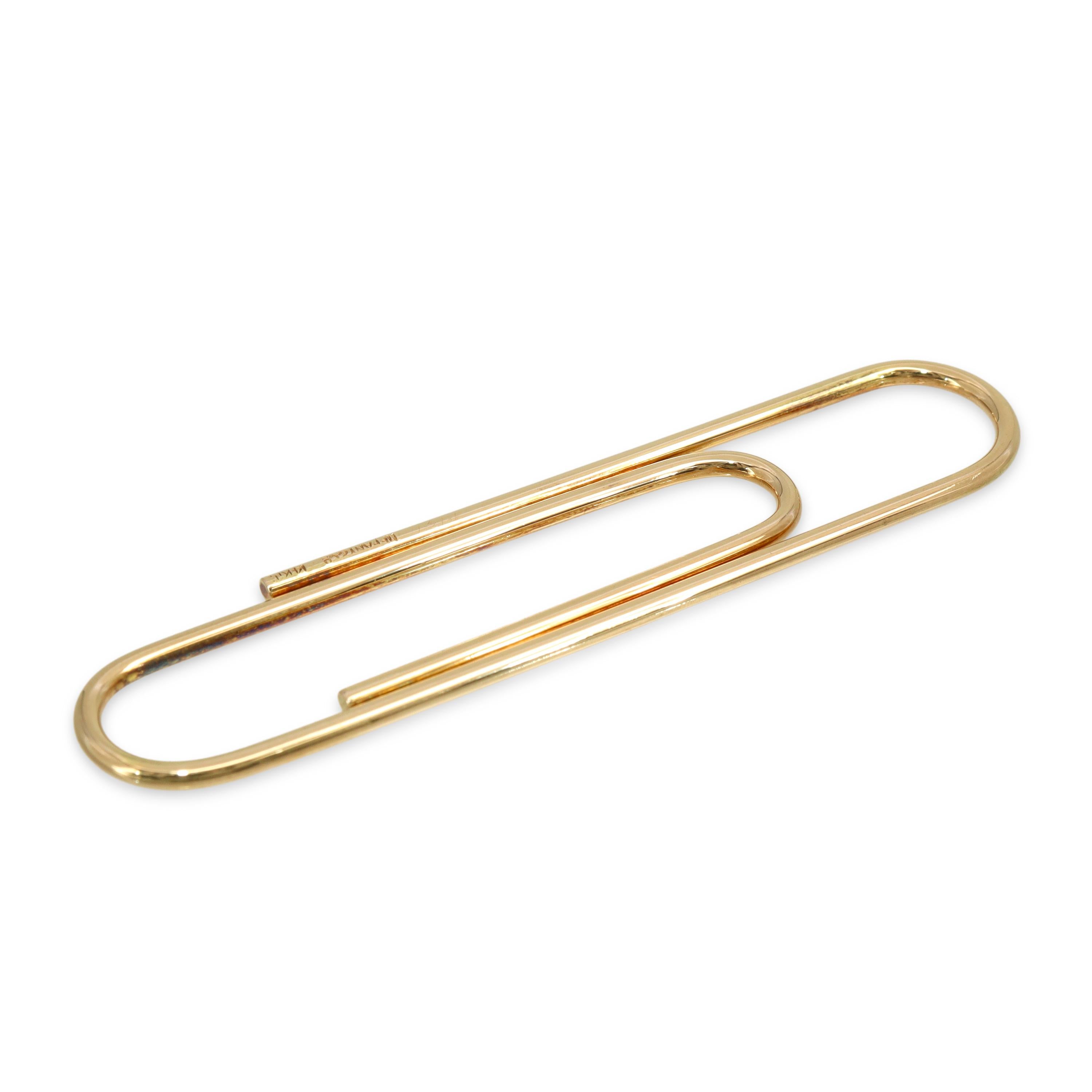 Tiffany & Co. 14k Yellow Gold Paper Clip Money Clip