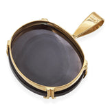 Vintage 18k Yellow Gold Boulder Opal Pendant