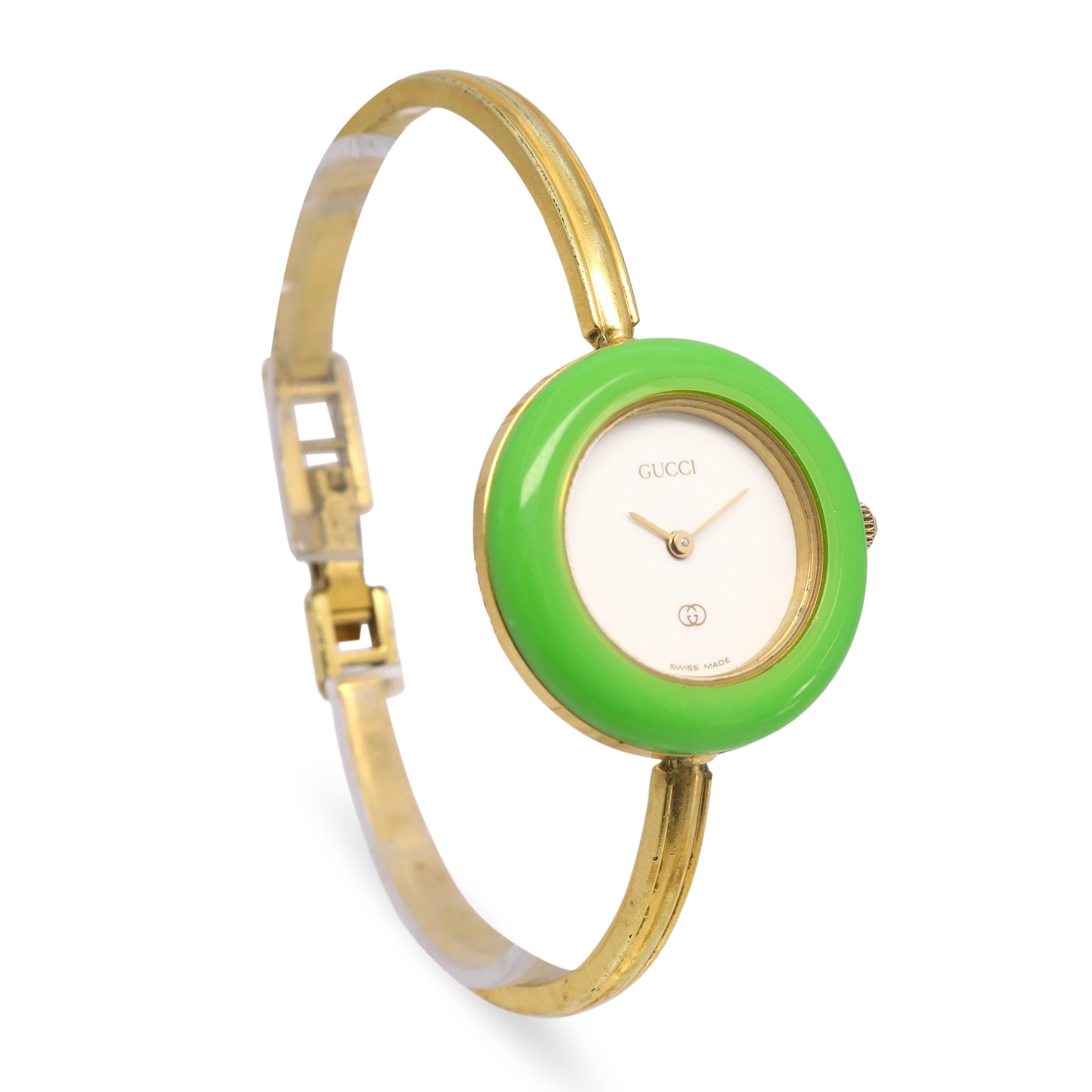 Vintage Gucci 1100L Change Bezel Gold-Tone Quartz Women’s Watch