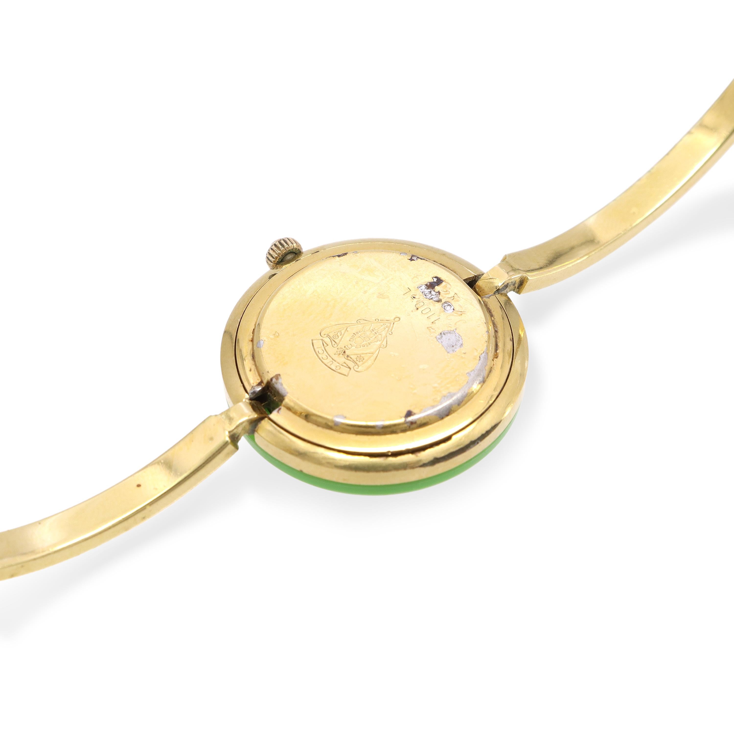 Vintage Gucci 1100L Change Bezel Gold-Tone Quartz Women’s Watch