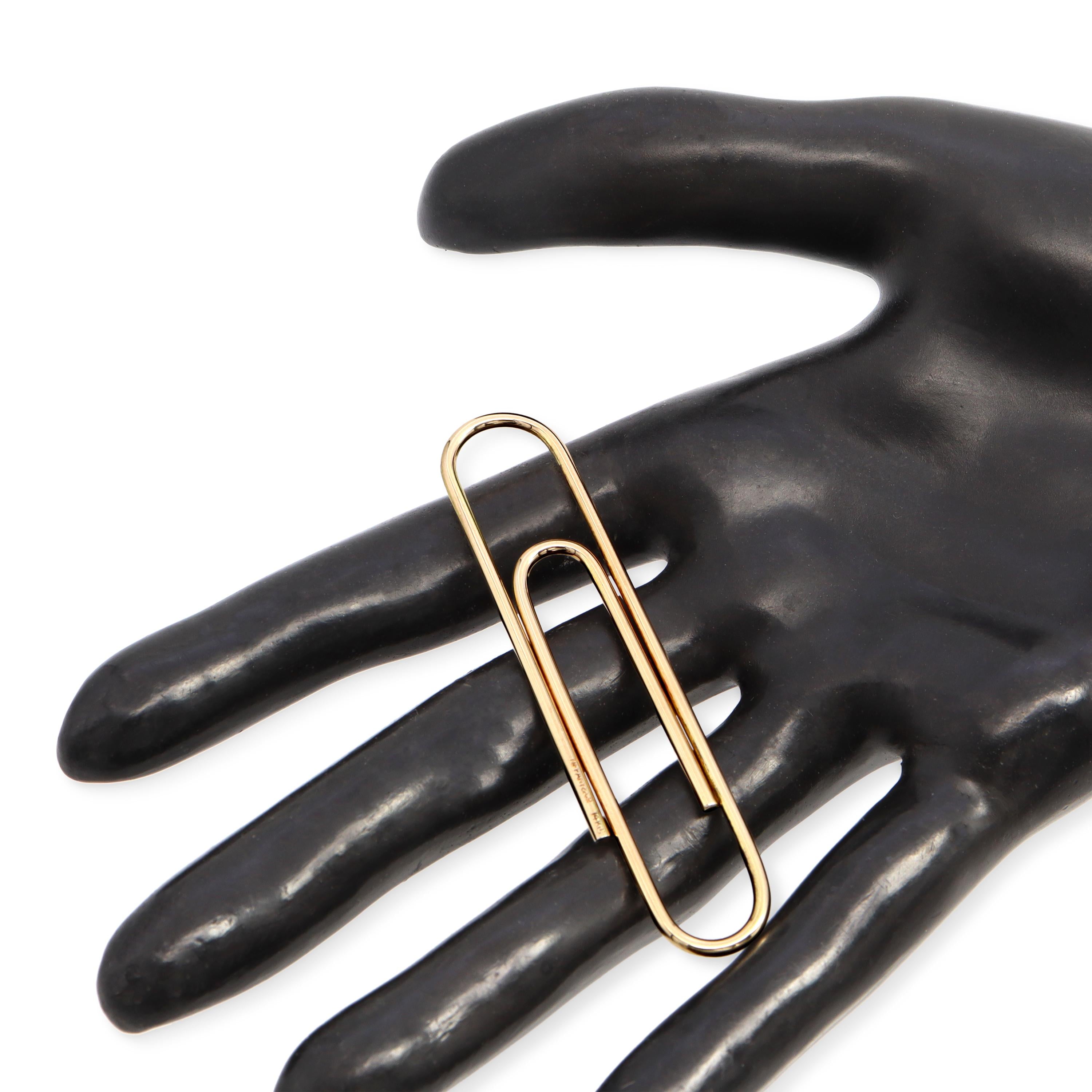 Tiffany & Co. 14k Yellow Gold Paper Clip Money Clip