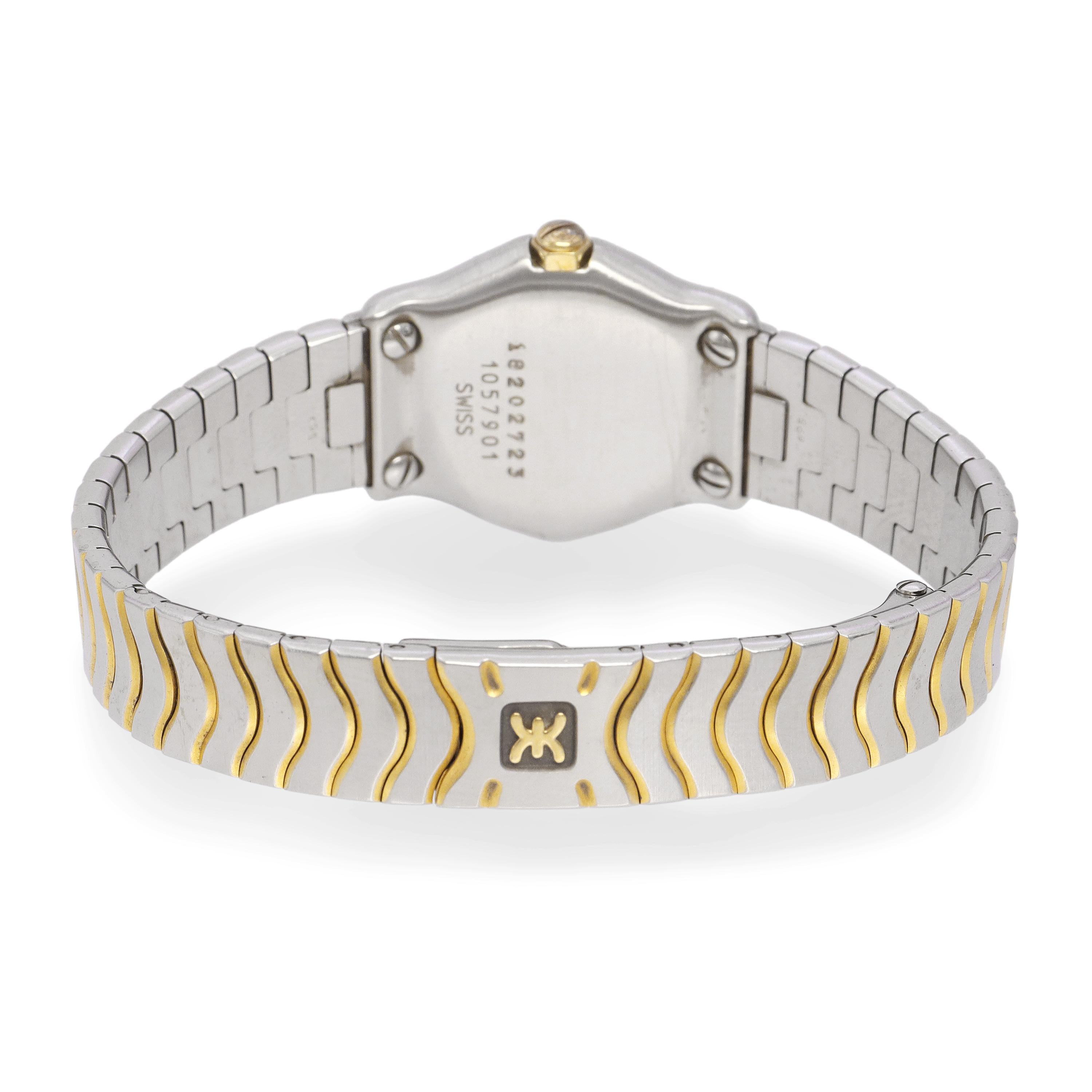Ebel Classic Wave Two Tone Stainless Steel Quartz Women’s Watch Ref. 1057901