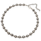 Vintage American West Sterling Silver Navajo Pearl Beaded Necklace