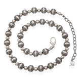 Vintage American West Sterling Silver Navajo Pearl Beaded Necklace