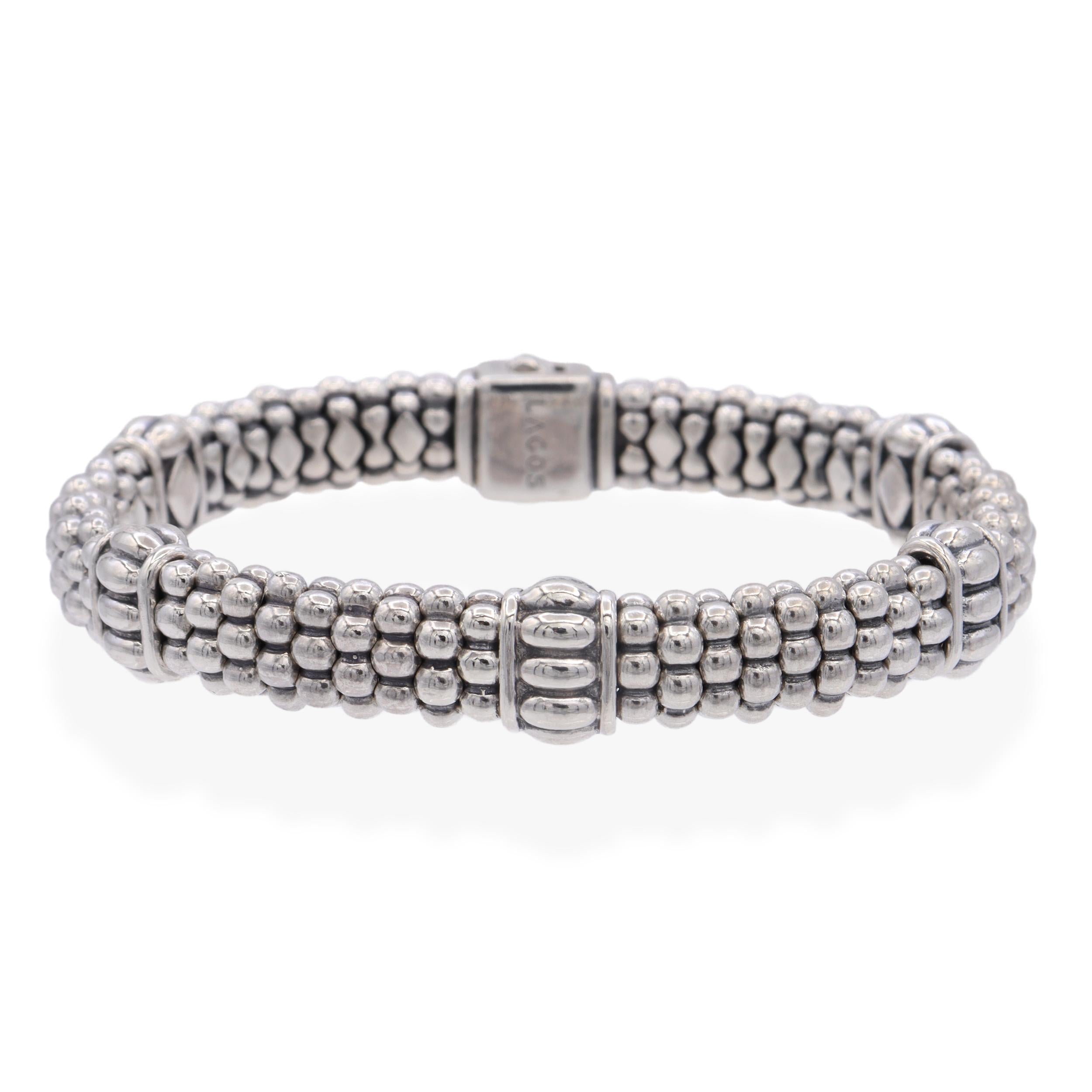 Lagos Caviar Sterling Silver Bracelet