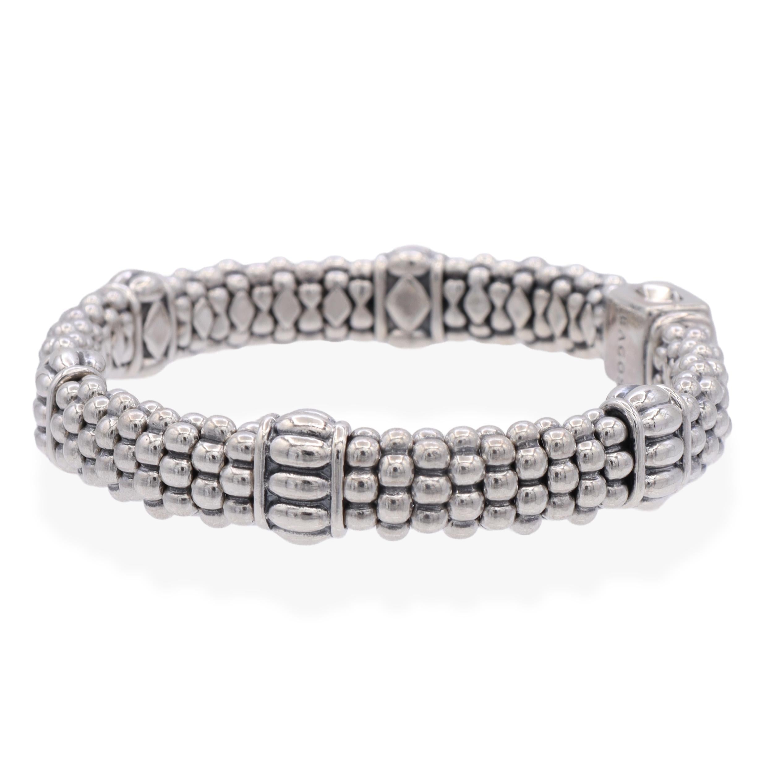 Lagos Caviar Sterling Silver Bracelet