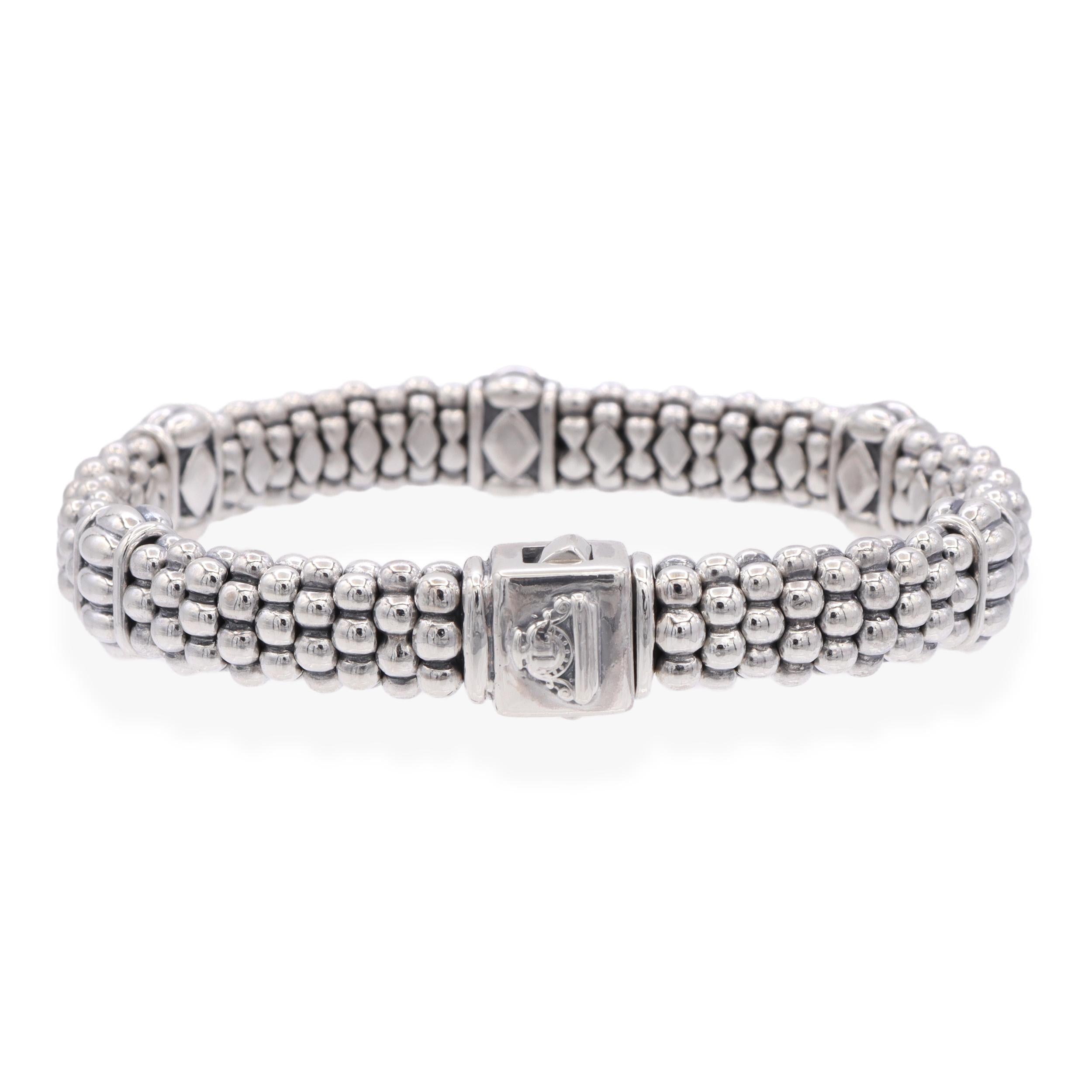 Lagos Caviar Sterling Silver Bracelet