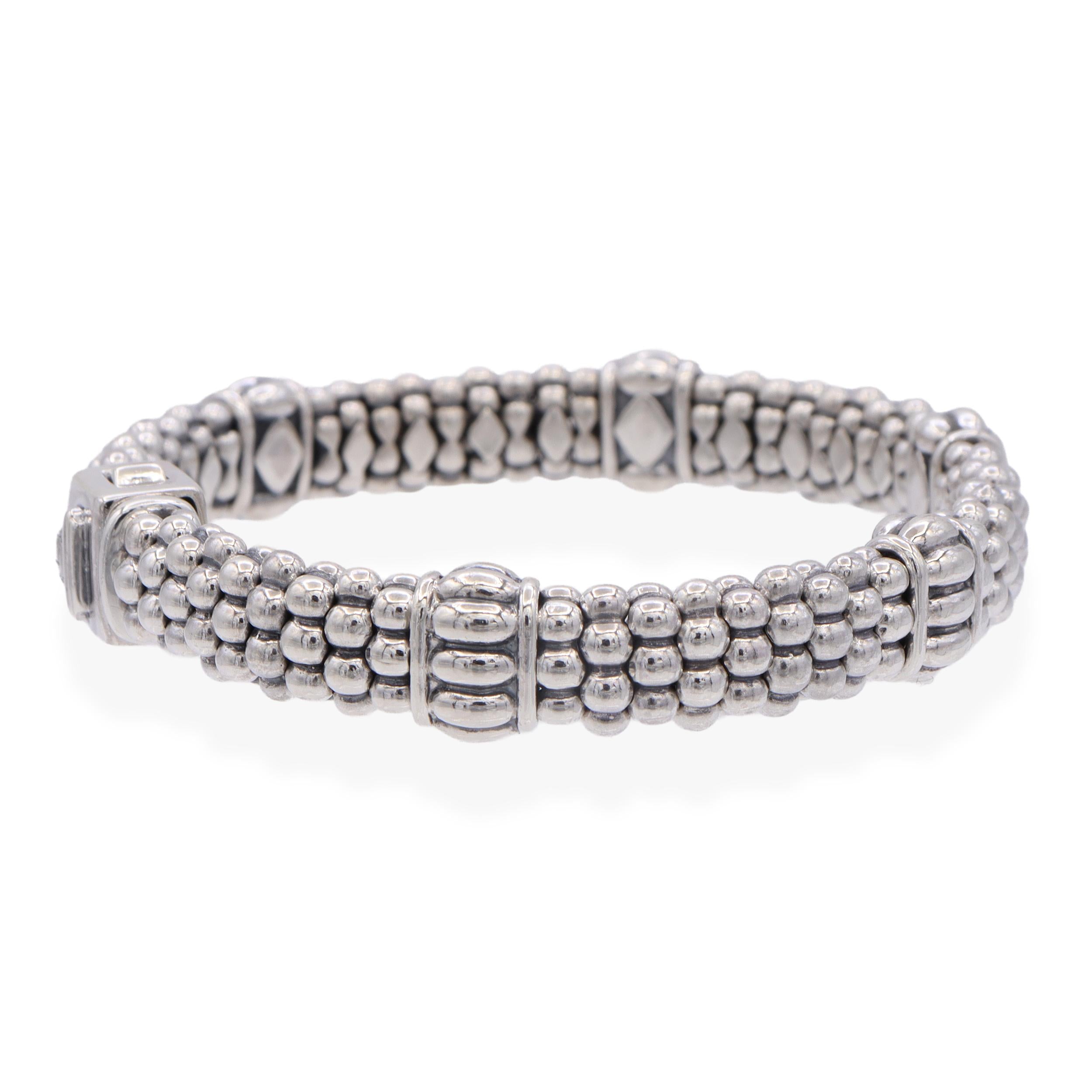 Lagos Caviar Sterling Silver Bracelet