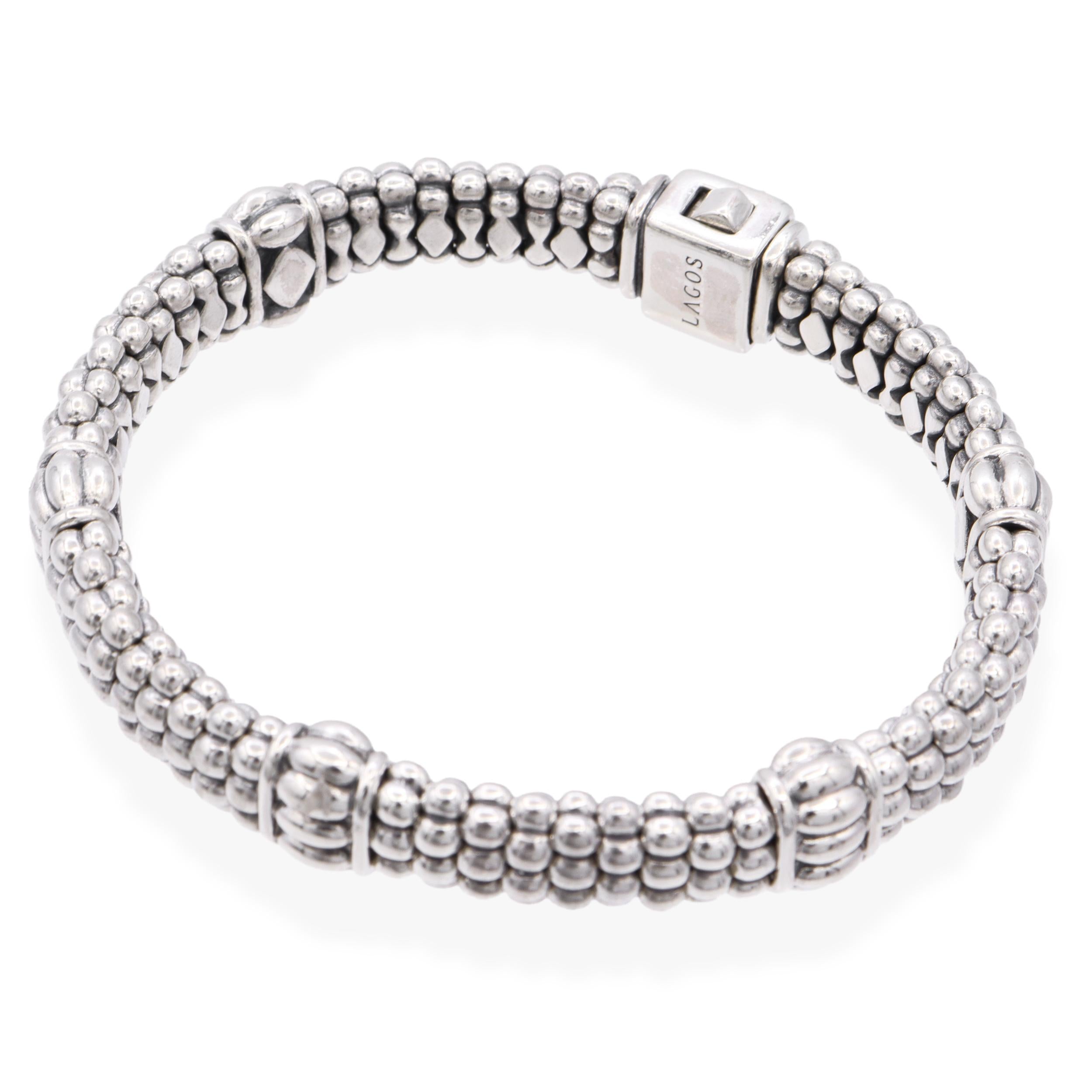 Lagos Caviar Sterling Silver Bracelet