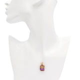 Vintage 14K Yellow Gold Ametrine Diamond Accent Pendant