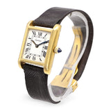 Vintage Cartier Gold Plated Tank Manual Wind Watch