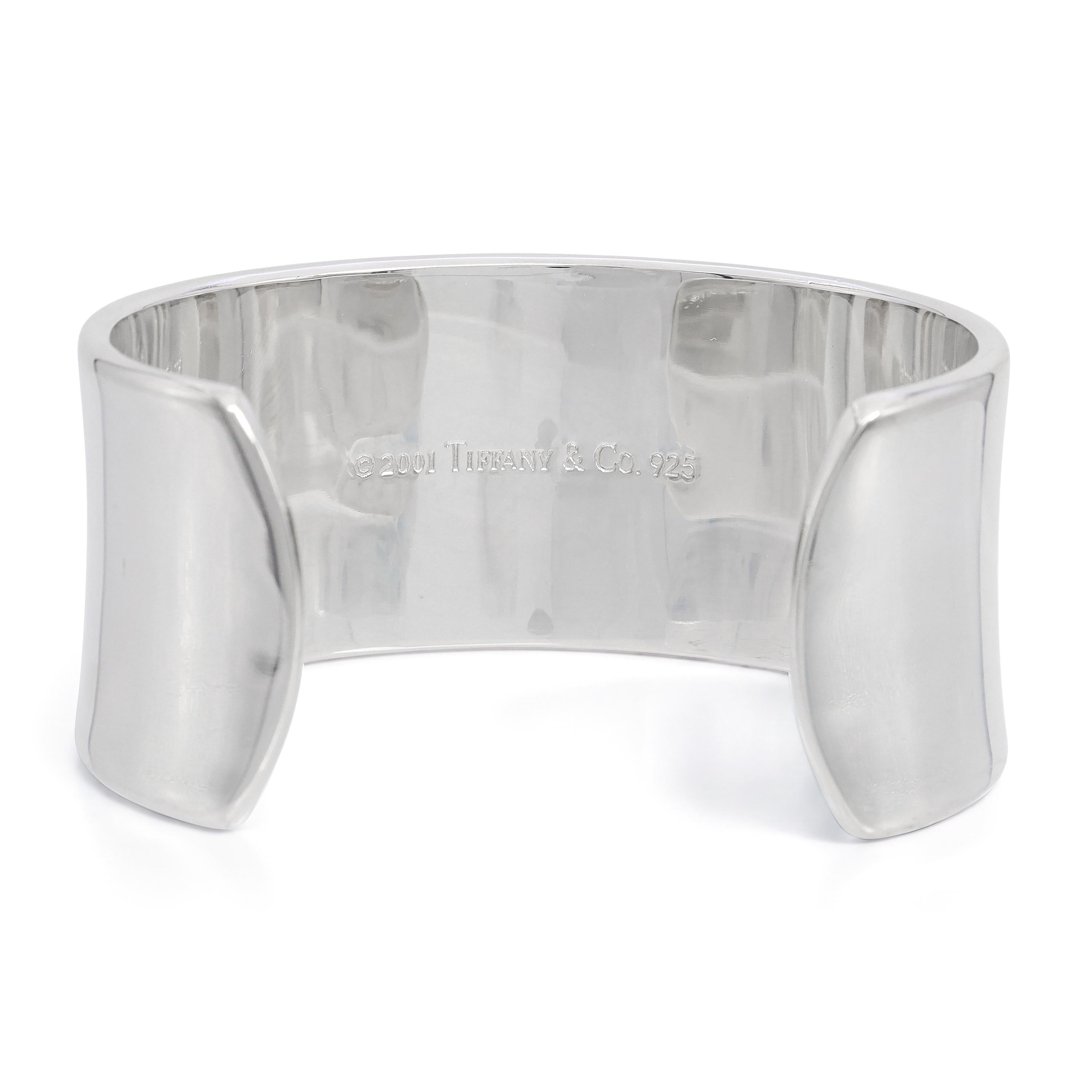 Tiffany & Co. 1837 Sterling Silver Wide Cuff Bracelet