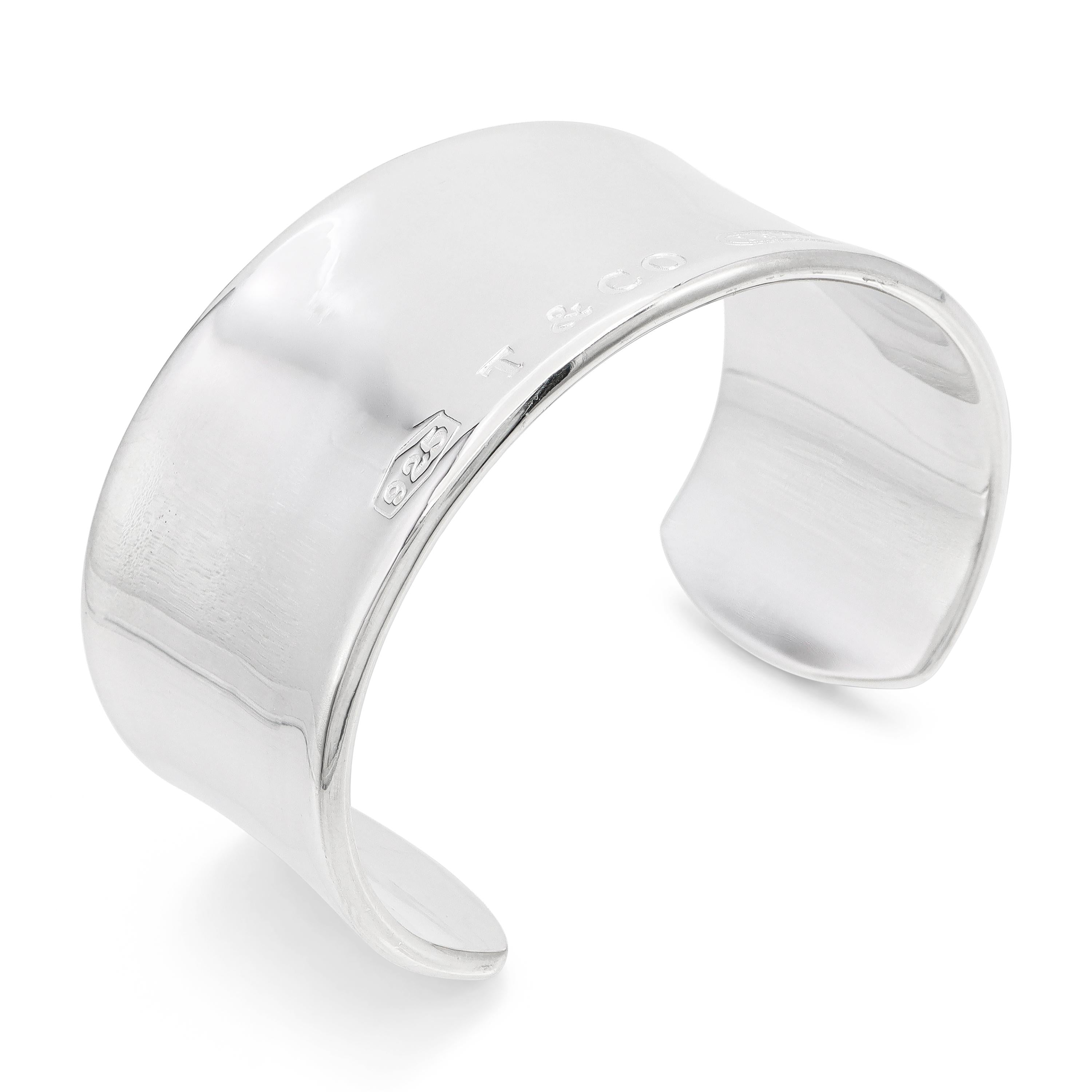 Tiffany & Co. 1837 Sterling Silver Wide Cuff Bracelet