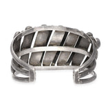 Southwestern Sterling Silver Turquoise Openwork Cuff Bracelet