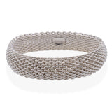 Tiffany & Co. Sterling Silver Somerset Mesh Bangle Bracelet