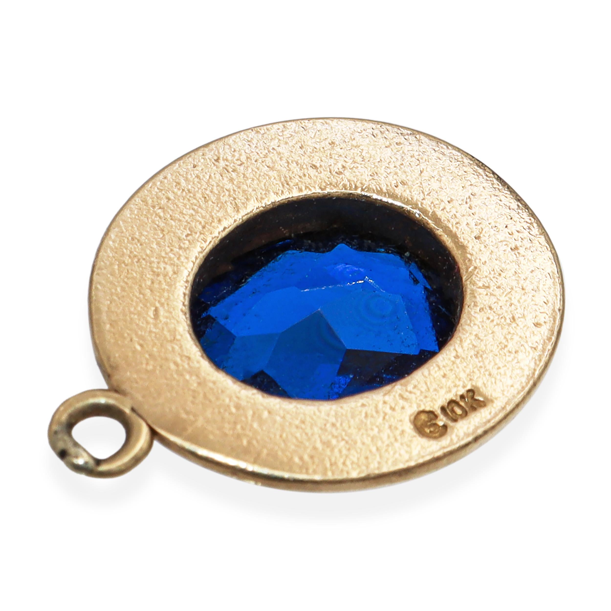 Vintage 10K Yellow Gold Yale University Charm Pendant