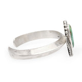 Russell Toledo Navajo Sterling Silver Turquoise Cuff Bracelet
