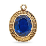 Vintage 10K Yellow Gold Yale University Charm Pendant