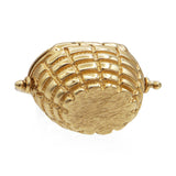 14K Yellow Gold Nantucket Basket Charm Pendant