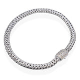 John Hardy Icon Sterling Silver & 18K Yellow Gold Diamond Clasp Bracelet