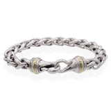 David Yurman Sterling Silver & 14K Yellow Gold Wheat Chain Bracelet