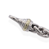 David Yurman Sterling Silver & 14K Yellow Gold Wheat Chain Bracelet