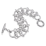 Stephen Dweck Sterling Silver Engraved Multilink Bracelet