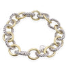David Yurman 18K Yellow Gold Plated Sterling Silver Oval Link Bracelet