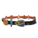 Pat Areias Multi-Stone Belt Victoria Masse Stoll & Other Artist-Signed Conchos