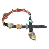 Pat Areias Multi-Stone Belt Victoria Masse Stoll & Other Artist-Signed Conchos