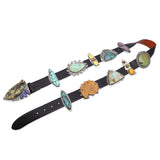 Pat Areias Multi-Stone Belt Victoria Masse Stoll & Other Artist-Signed Conchos