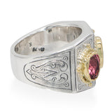Konstantino Sterling Silver & 18k Yellow Gold Multicolor Tourmaline Ring