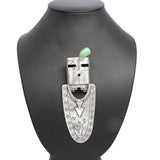 Alex Sanchez Navajo Sterling Silver Turquoise Figural Pendant