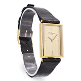 S.T. DuPont 18k Yellow Gold Manual Wind Men's Tank Watch