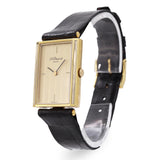 S.T. DuPont 18k Yellow Gold Manual Wind Men's Tank Watch