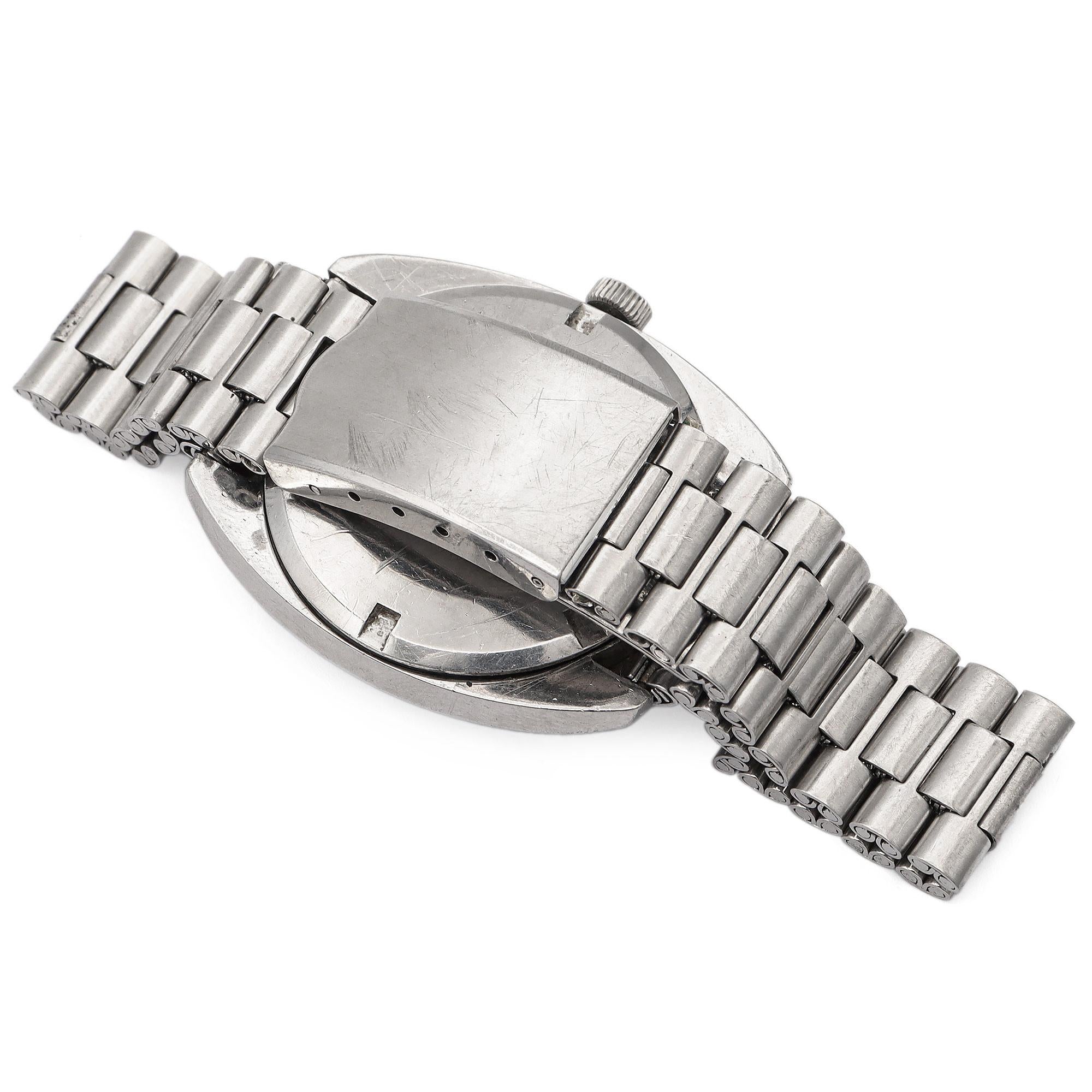Vintage Ebel Stainless Steel Men's Automatic Day Date Watch