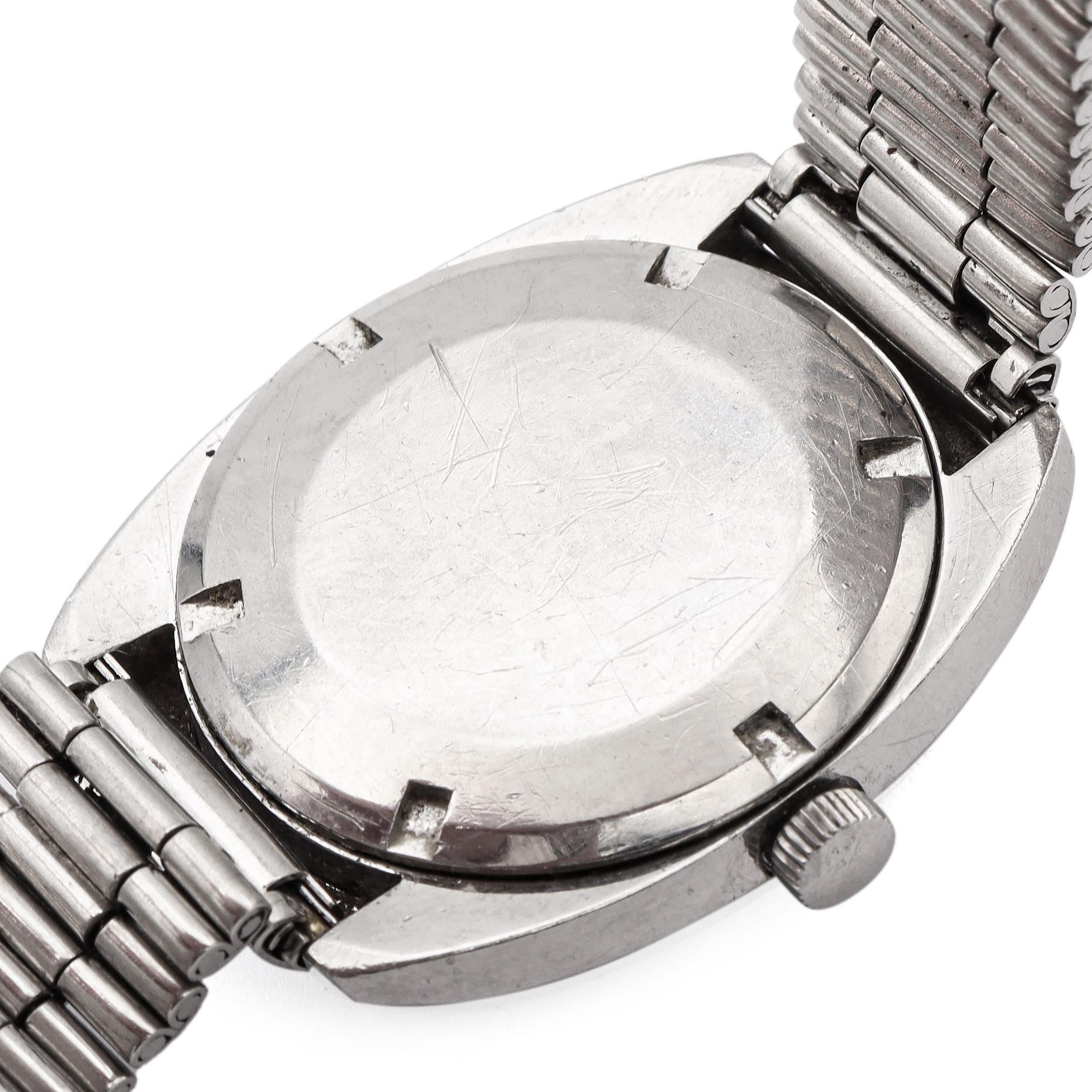 Vintage Ebel Stainless Steel Men's Automatic Day Date Watch