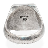 Vintage Southwestern Sterling Silver Turquoise Signet Ring