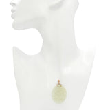 Vintage 10K Yellow Gold Carved Jade Bat Pendant