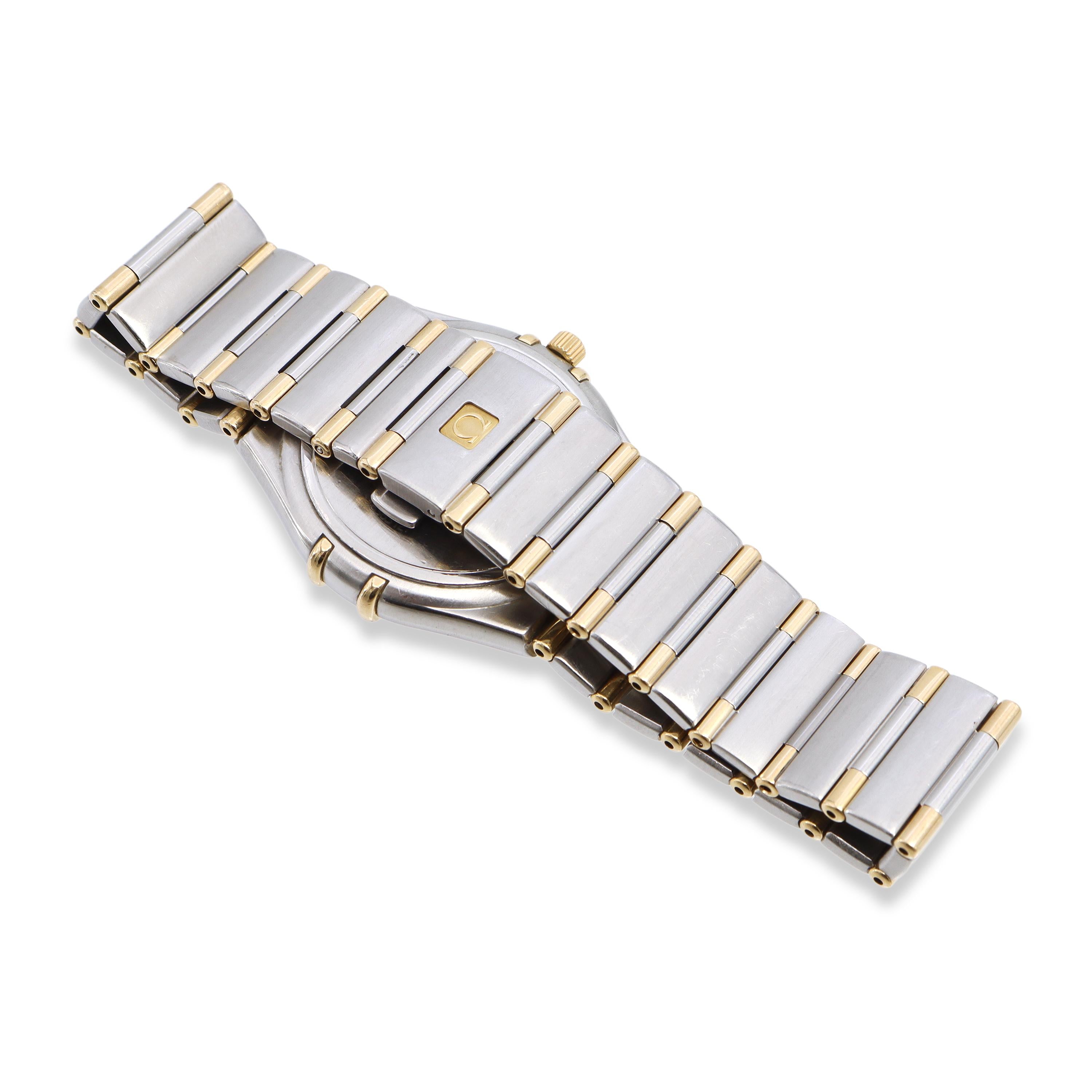 Omega Constellation Two-Tone Stainless Steel Date Quartz Men’s Watch 1312.10