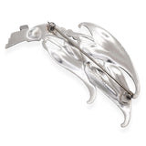 Vintage Black Starr & Gorham Sterling Silver Art Nouveau Leaf Motif Brooch Pin