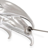 Vintage Black Starr & Gorham Sterling Silver Art Nouveau Leaf Motif Brooch Pin